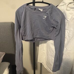 Gymshark Lavender Purple Long Sleeve Crop Top